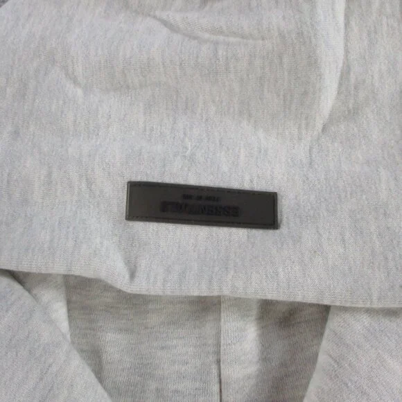 Fear of God Essentials Hoodie Mens Medium Light Oatmeal Heather Sweatshirt NEW - Picture 5 of 12